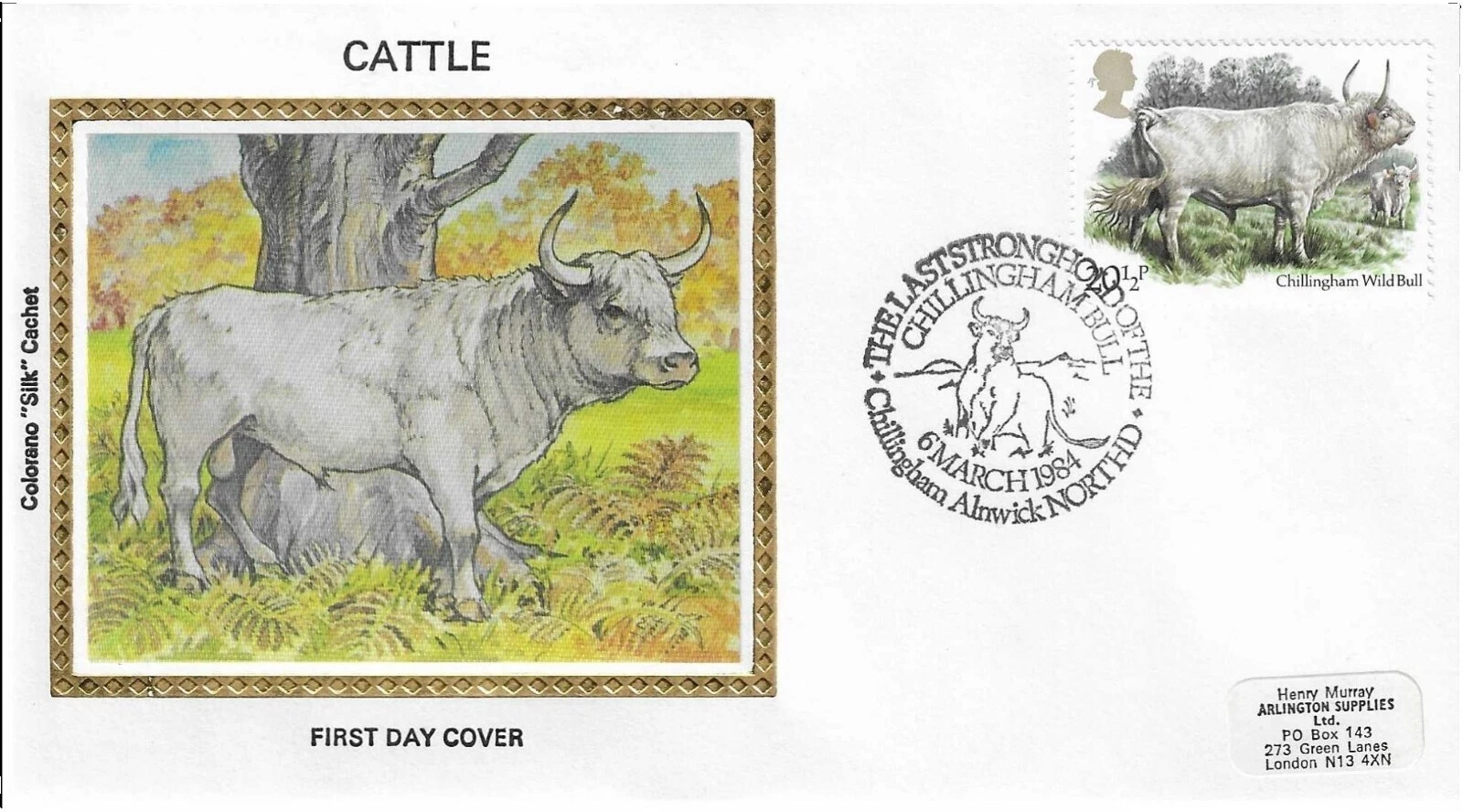 United Kingdom First Day Cover Animal Kingdom Postal Stamps