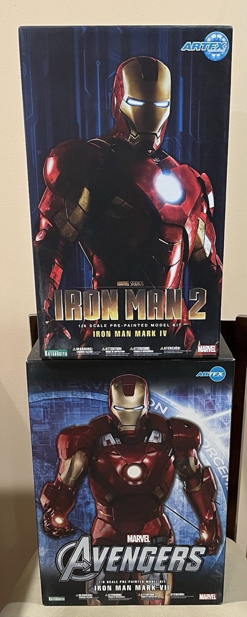 Iron Man 2 Mark IV & Avengers Iron Man Mark VII Artfx | eBay