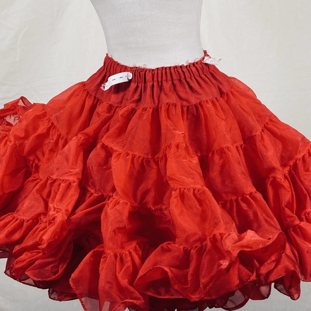 Square Dance Petticoat Red Vtg Partners Please Malco Modes