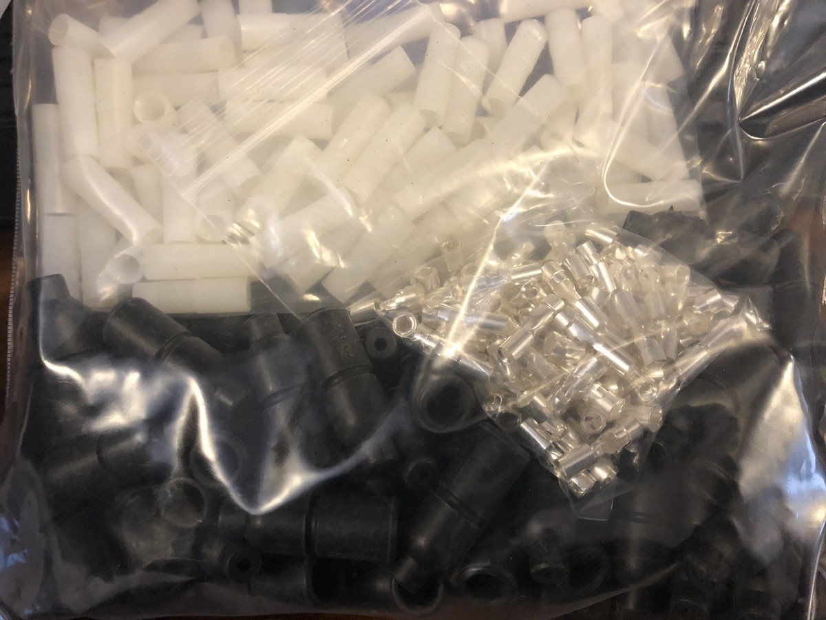 100 PK Military 14 Ga Male Shell Connector MS27144-2 Packard