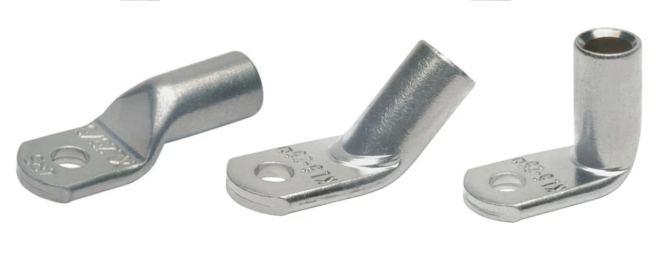 KLAUKE Rohrkabelschuhe CU Typ R 16 25 35 50 70 mm² Kabelschuhe 90° 45° Grad