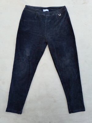 Vintage Burberry Soft Pants Women's 30in Dark Grey EU 48 Made in Spain 