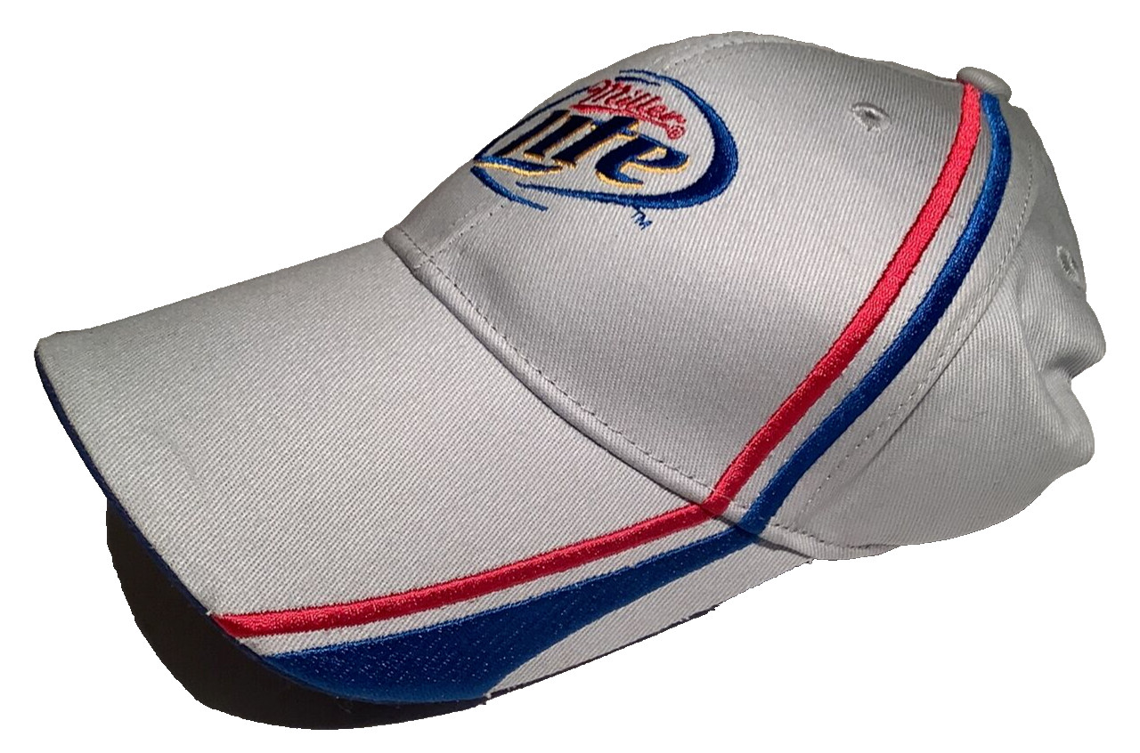 Miller Lite Hat Baseball Cap- Adjustable Distress… - image 2