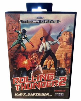 Rolling Thunder 2 - Sega Mega Drive Videospiel PAL komplett **SCHNELLE P&P**