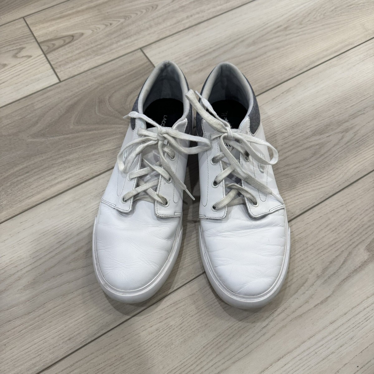 Lacoste Minzah 317 White Leather Sneakers Men\'s Size 10 EUR 43 Casual Shoes Amazon.com | Lacoste Men main image 2