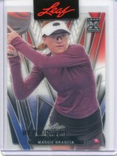 2024 Leaf Metal Pickleball Proof Red White Blue Clear Maggie Brascia Rookie 1/1