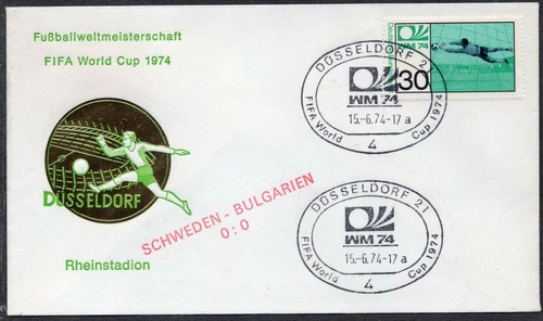 Germany 1974 - FIFA - World Cup - Dusseldorf - Sweden-Bulgaria 0:0 - Cover