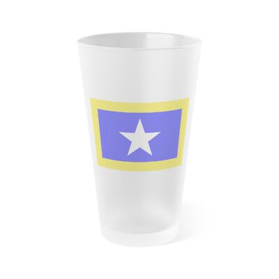 Flag of Qrendi Malta - Frosted Pint Glass 16oz