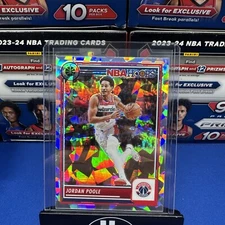 2023-24 Panini NBA Hoops Premium Stock - Ice Prizm #277 Jordan Poole