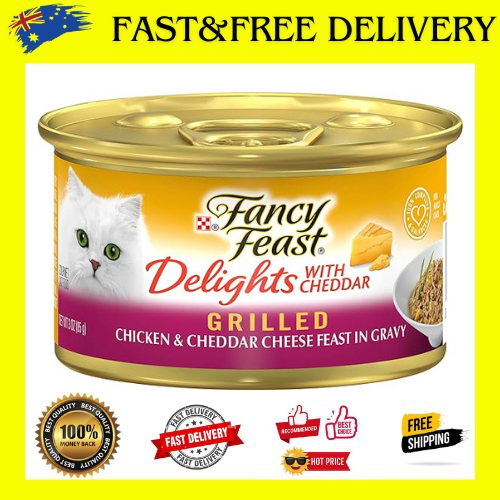 Fancy Feast Delights with Cheddar Chicken Wet Cat Food, Adult, 24