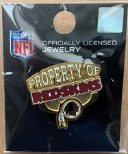 WASHINGTON REDSKINS PROPERTY OF REDSKINS LAPEL COLLECTOR PIN NEW