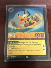 Cold Foil Pluto - Rescue Dog 20/204 Common Ursula's Return Disney Lorcana TCG