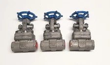 3 Velan 1/2" Stainless Valves S03-2074B-13MY Model B  1290 PSIG