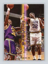 1995-96 Fleer Double Double #7 Karl Malone - Utah Jazz - HOF