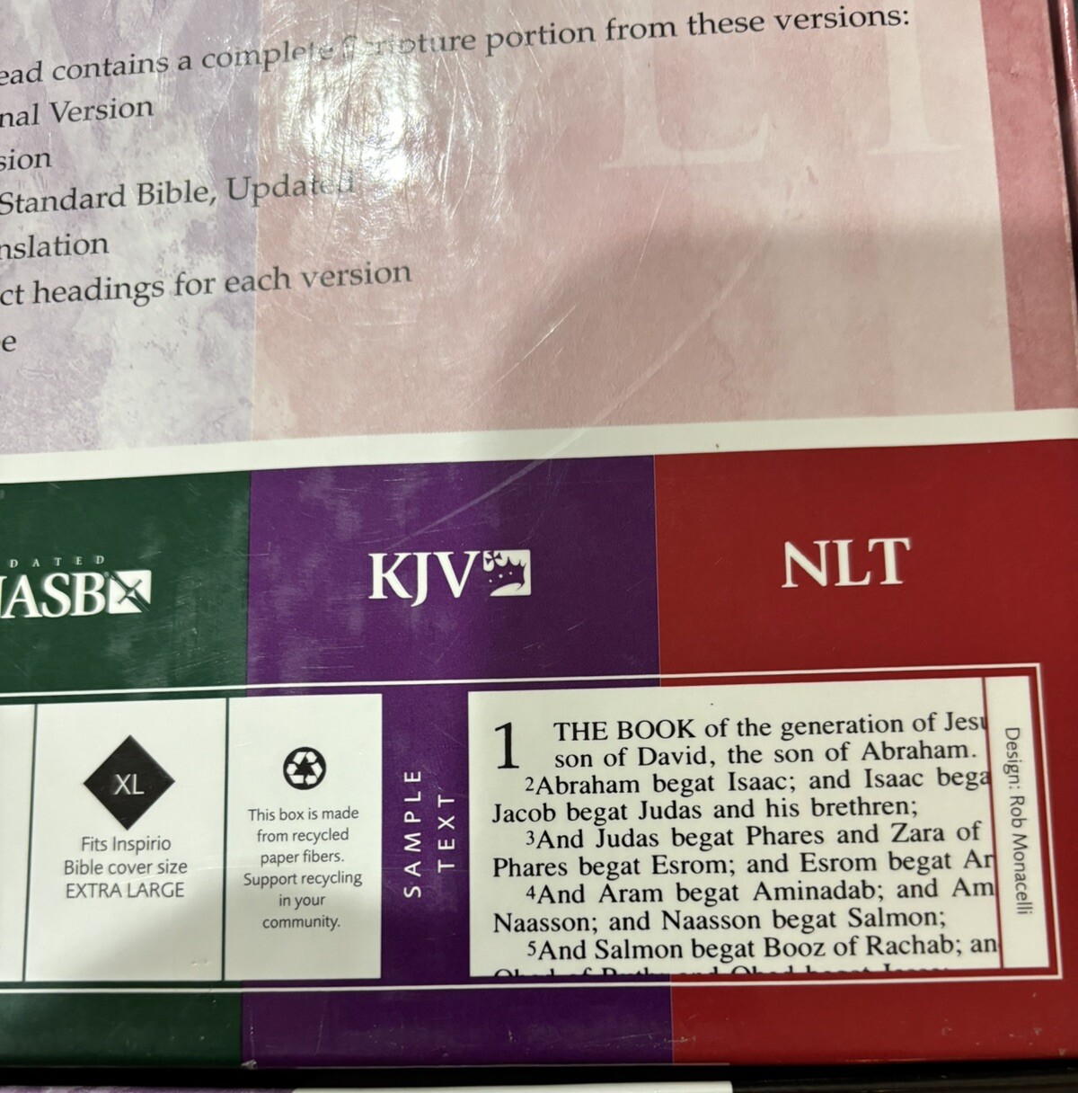 Today's Parallel Bible NIV, NLT, KJV, NASB by Zondervan Staff