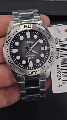 Casio MTD-140D-1AVDF Men's Stainless Steel Diver Style Watch