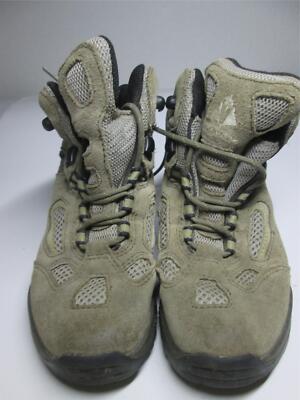 Vasque Womens Size 1M Sneaker Boots Gray Leather Upper Lace Up Logo Footwear