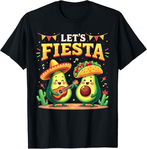 Lets Fiesta 5 Cinco De Mayo For Women Men Boys Girls Mexican T-Shirt