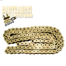 Gold 530x140 O-Ring Drive Chain Motorcycle 530 Pitch 140 Links 9850# Tensile
