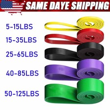 Heavy Duty Resistance Bands Exercise Fitness Workout Pull Up Assist Tool-5 Color