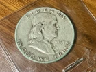 1951 Franklin Half Dollar San Francisco 50C 90% Silver Circulated US Coin