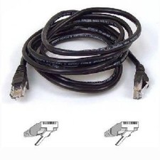 BELKIN INTERNATIONAL INC A3L791-16-BLK Cable Cat5E Utp Rj45M/M 16 Blk Patch