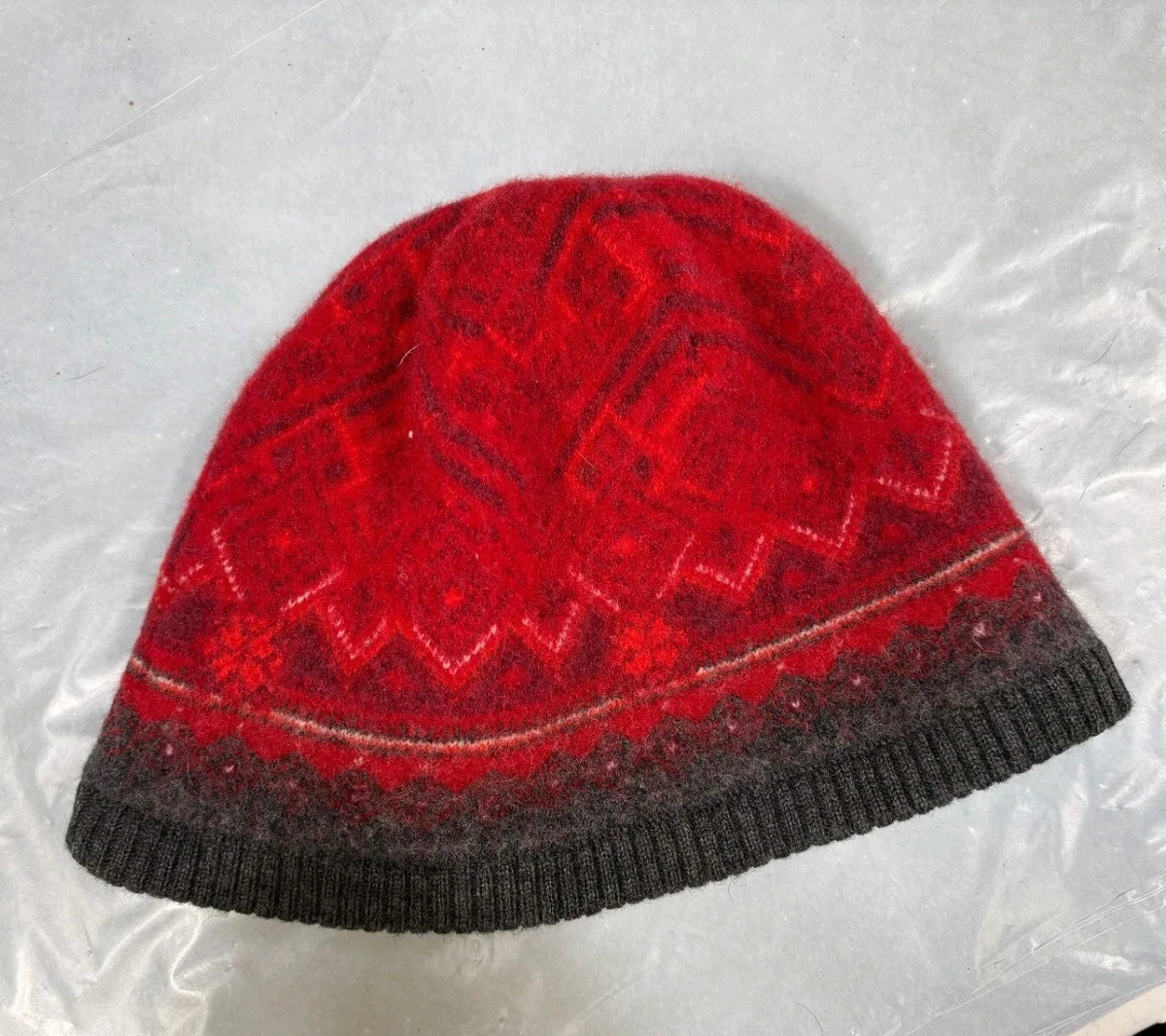 Nirvanna Designs Unisex Adult Cable Knit Merino Wool Hat Beanie‎ Red One Size 100% Merino Wool Beanie Hats One Size for Women for sale | eBay main image 2