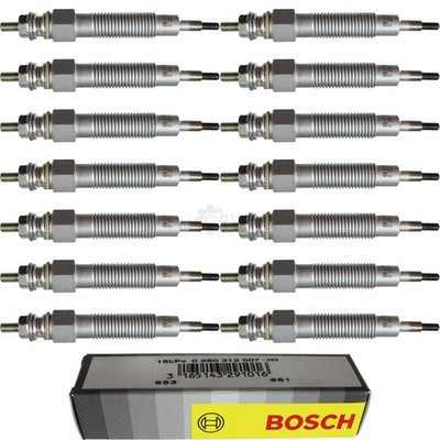 14x BOSCH Glühkerzen für Land Rover Range AE AN HAA HAB HAM HBM RE RN