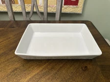 BIA Cordon Bleu Rectangular Baker, 12" X 8.25", 2.5 Qt., White Basket Weave