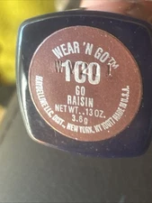 Maybelline Wear N' Go - GO RAISIN  Long Wearing Lipcolor Lipstick NEW NOS #100