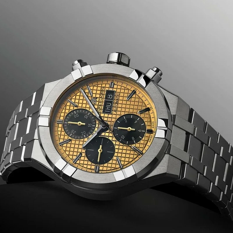 Reloj cronógrafo automático de titanio Maurice Lacroix AIKON AI6038-TT032-530-1 para hombre Foto 3 de 3