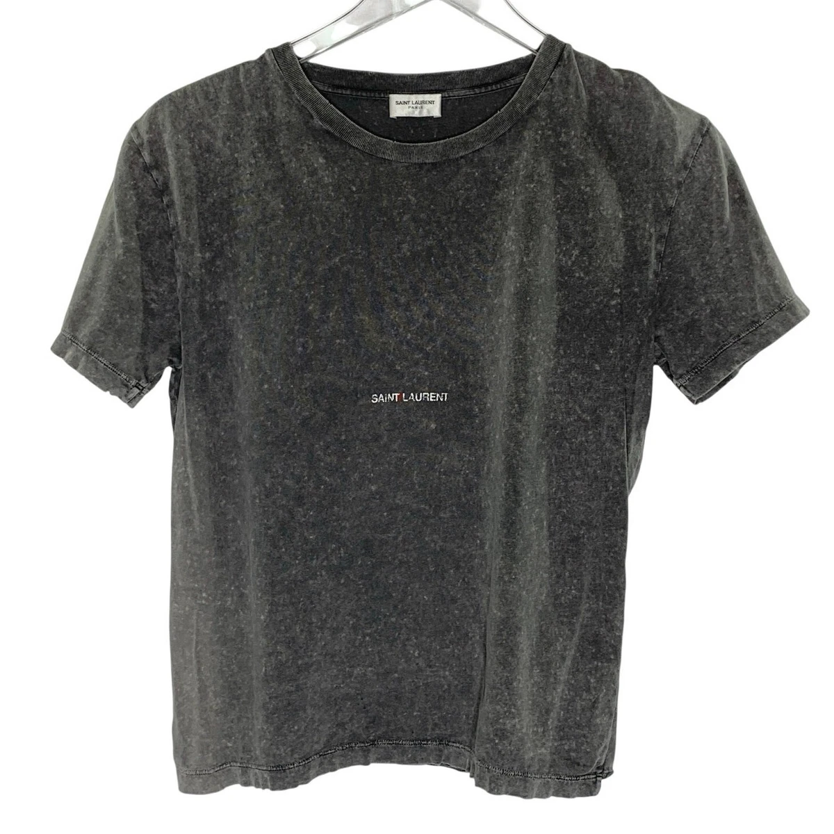 Ysl T Shirt Black Saint Laurent Logo T-Shirt – Men