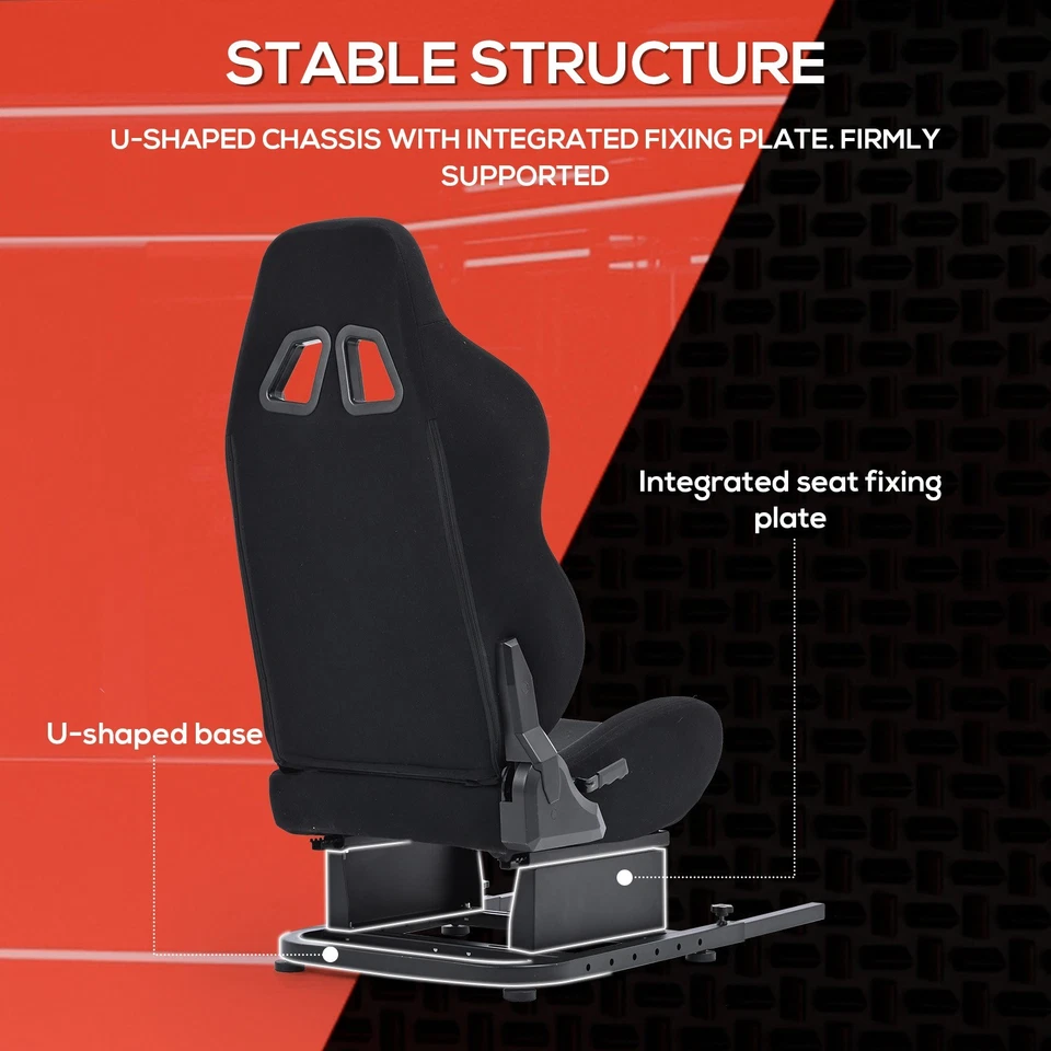 Supllueer Rear Seat Stand with Red Seat Add-On Stand Fit Steering Wheel Stands - Image 3 of 4