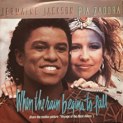 Jermaine Jackson & Pia Zadora, When The Rain , Vinyl-Single