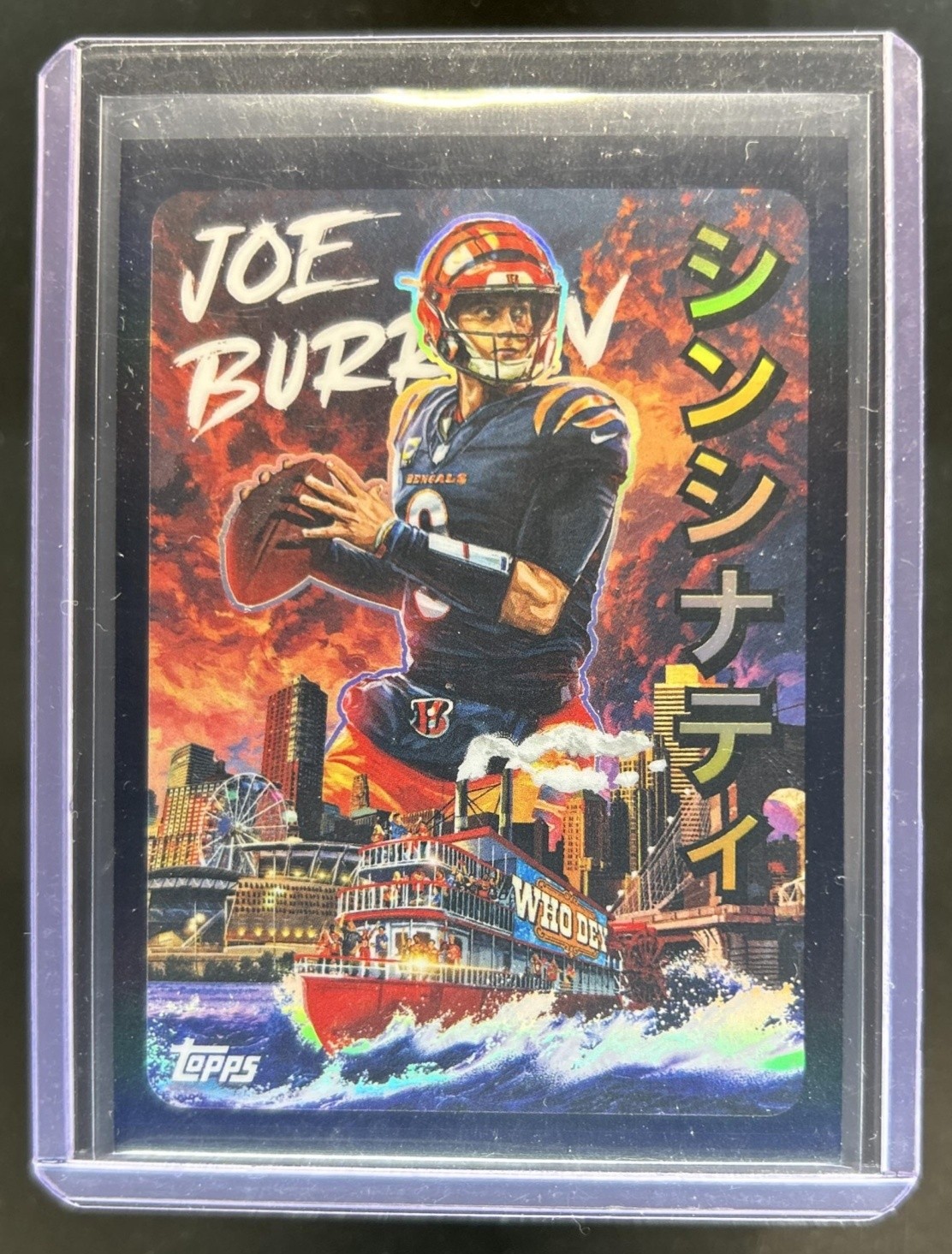2025 Topps Chrome Joe Burrow Kaiju SSP #KAI-4 Bengals
