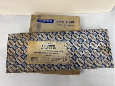 Triumph TR2 TR3 NOS Decarbonising Cylinder Head Set /still in the Stanpart Pack!