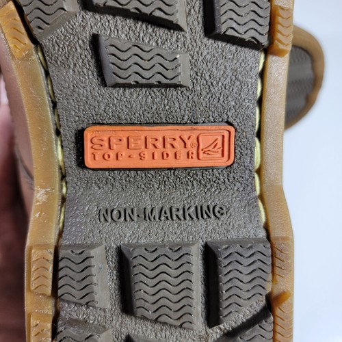 Sperry Top-Sider Shoes Mens Size 12M Boat Sahara Brown Deck Leather - Picture 11 of 12