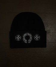 Chrome Hearts Black Beanie With Embroidered L...