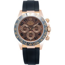 Rolex Daytona 116515LN 2016 Card OysterFlex Rose Chocolate Arabic Dial 40mm