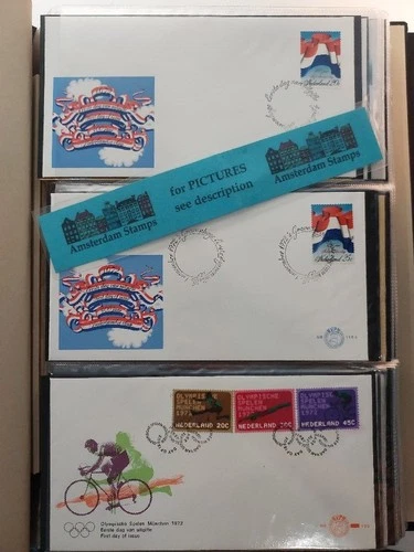 Netherlands 1972-2000 vf collection fdc's in 3 albums High CAT Value