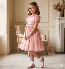 Janie and Jack Floral Seersucker Puff Sleeve Dress