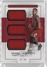 2016 National Treasures Rookie Triple Materials 7/49 Denzel Valentine #11 0ud4