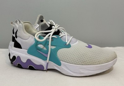 Nike Presto React Cassette Men s Size 13 White Teal Black Running Shoes Sneakers