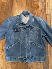 VTG 70s Maverick Trucker Blue Bell Denim Jacket USA
