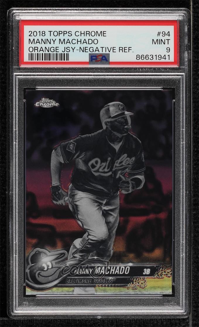 2018 Topps Chrome - Manny Machado #94 Negative Refractor for sale