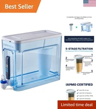 Culligan 32-Cup Ready-Read Water Filter Dispenser – 5-Stage Filtration, BPA-Free