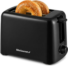 Cool-Touch 2-Slice Toaster with Extra-Wide Slots and 6 Browning Levels, Black