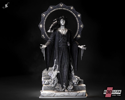 Sandman, DC, 1/4-1/24, Figur, Unbemalt, 3D-Druck, Statue, Skulpture, B3DSERK
