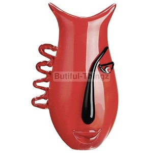 IN VOGUE Murano Technik RIESIGES Kunstglas Picasso Hommage Art Glas Vase Antonio