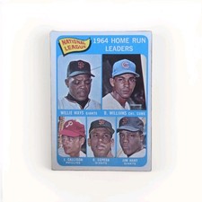 1965 Topps - League Leaders Willie Mays, Orlando Cepeda, Billy Williams #4